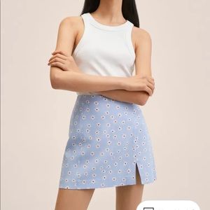 Brand new Mango Flower Print Miniskirt